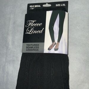 NWT Gold Medal Fleece Lined Leggings. Black. L/XL